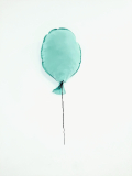  Balón na stenu mentolovo zelenkavá