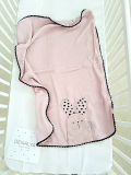 Všestranná mušelínová deka 65x90cm so zajkom pastel ružová