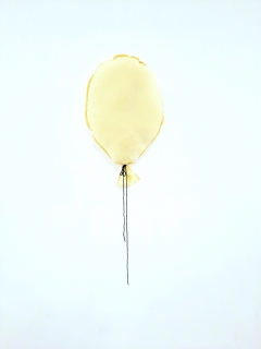  Balón na stenu pastelovo žltá