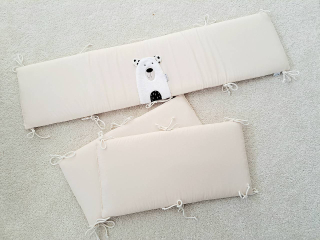 Mantinel POLAR bear biely macko 240x30cm